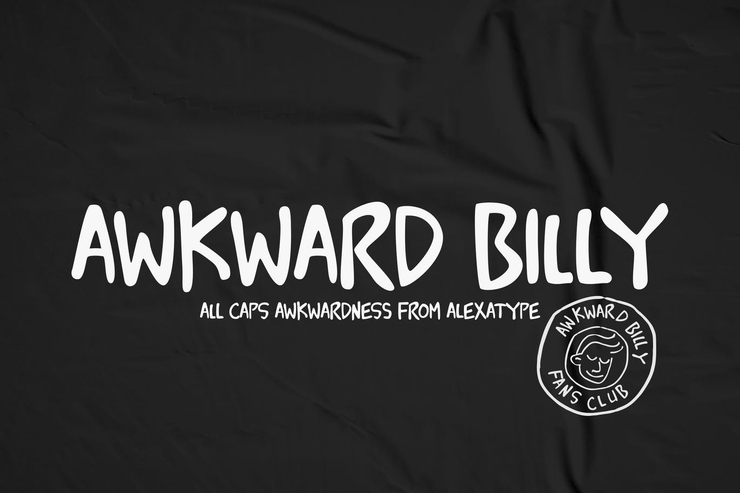 Awkward Billy字体 3