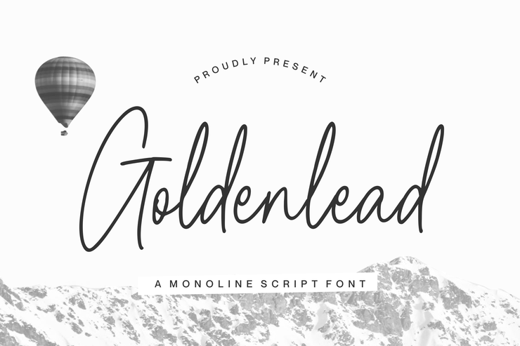 Goldenlead字体 6