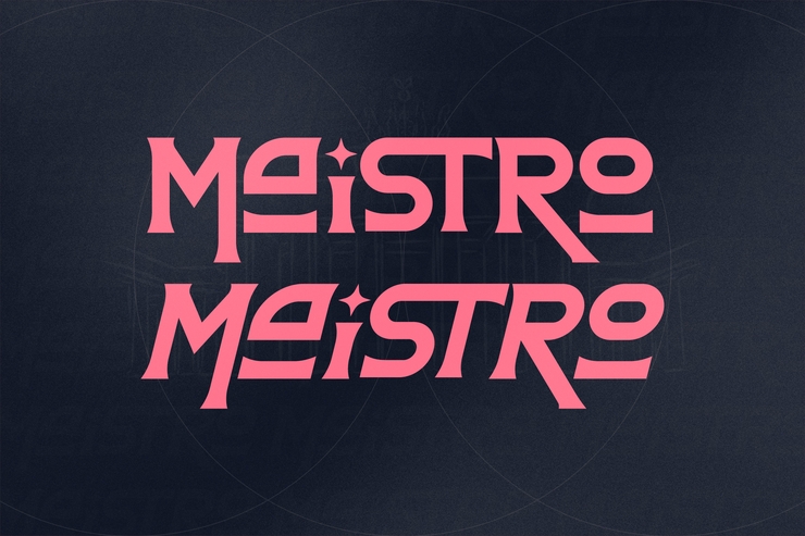 Maistro字体 4