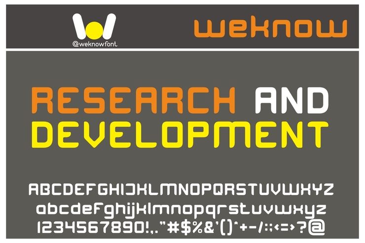 RESEARCH AND DEVELOPMENT字体 1