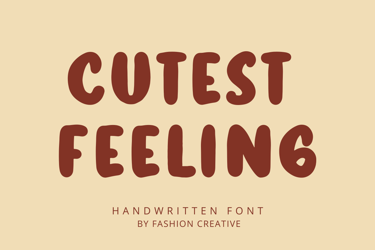 Cutest Feeling字体 9