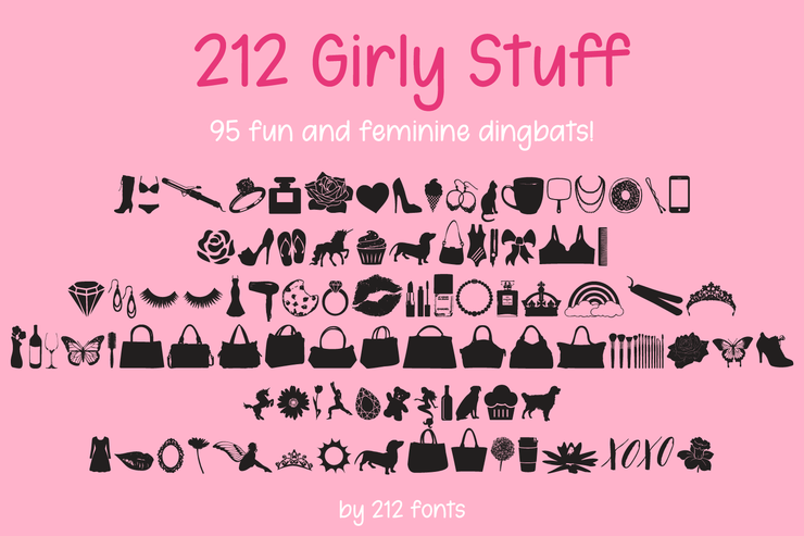 212 Girly Stuff字体 2
