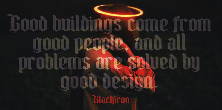 Blackiron字体 5