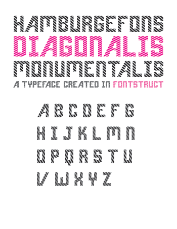 diagonalis字体 1