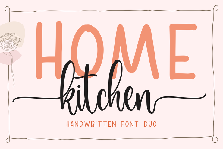 Home Kitchen Script字体 6