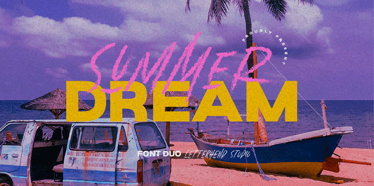 Summer Dream Brush字体 2