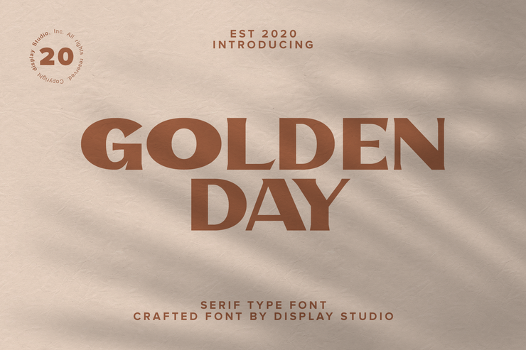 Golden Day字体 1