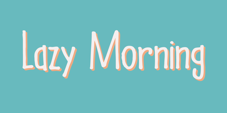 Lazy Morning DEMO字体 1