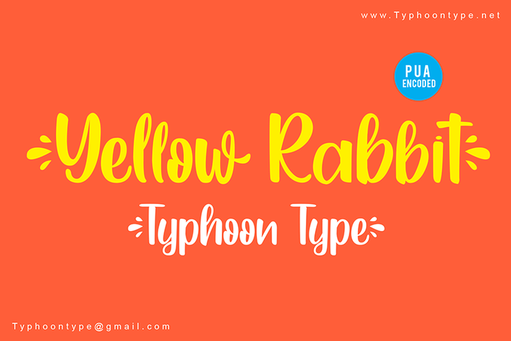 Yellow Rabbit字体 1