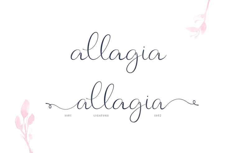 Allagia字体 1