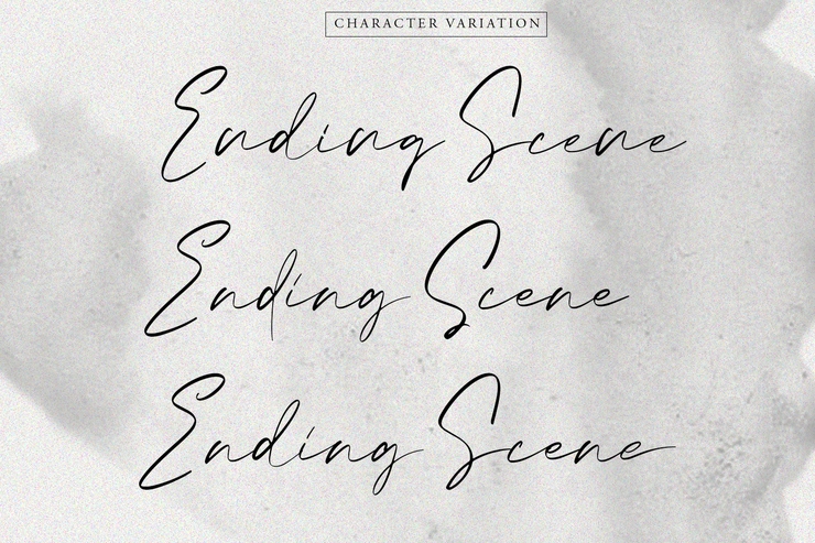 Ending Scene字体 1