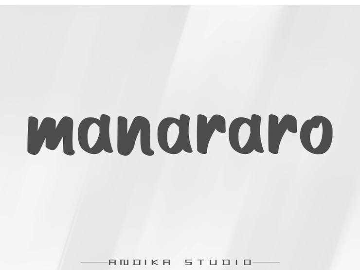 Manararo字体 1