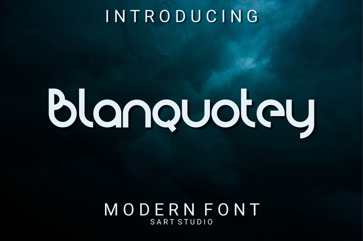 Blanquotey字体 2