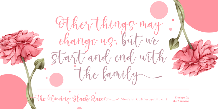 The Glowing Black Queen字体 8