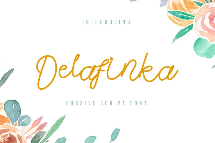 Delafinka字体 1