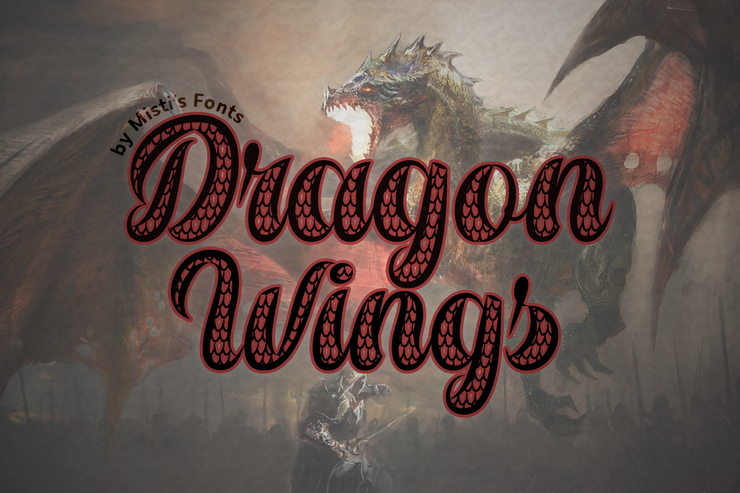Dragon Wings字体 1