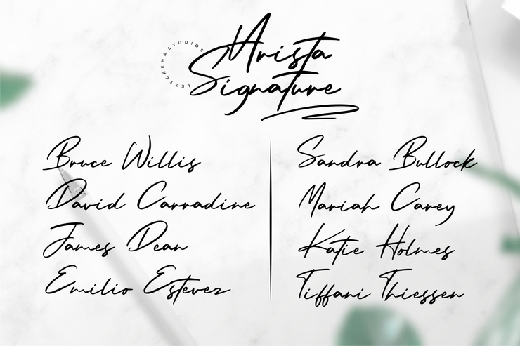 Arista Signature字体 2