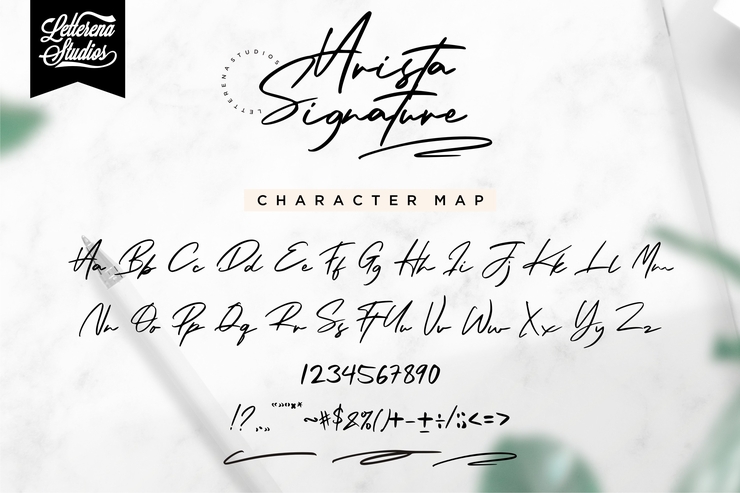 Arista Signature字体 4