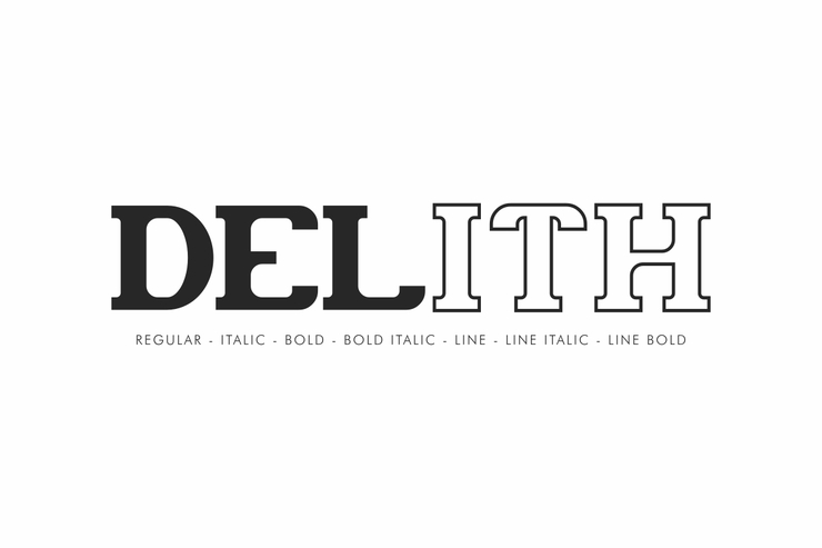 Delith字体 1