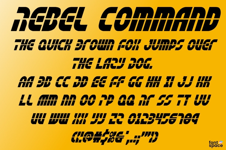 Rebel Command字体 3