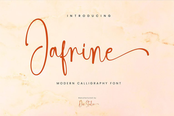 Jafrine字体 3