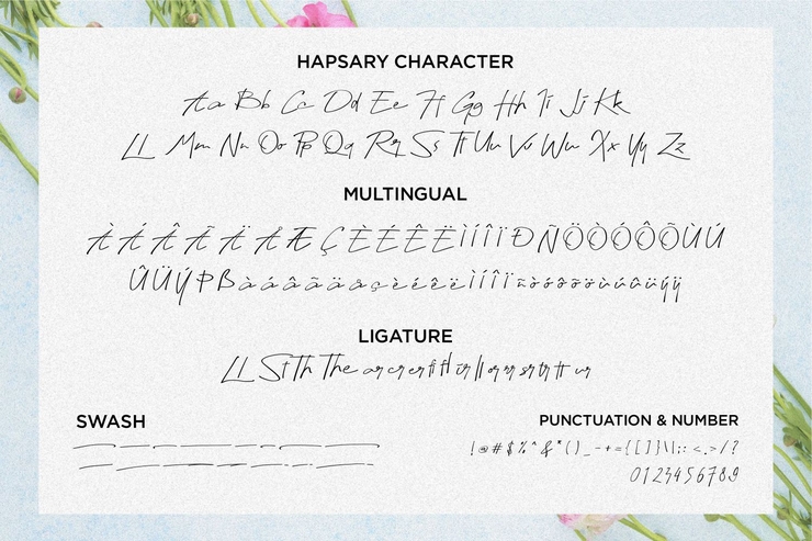 Hapsary字体 2