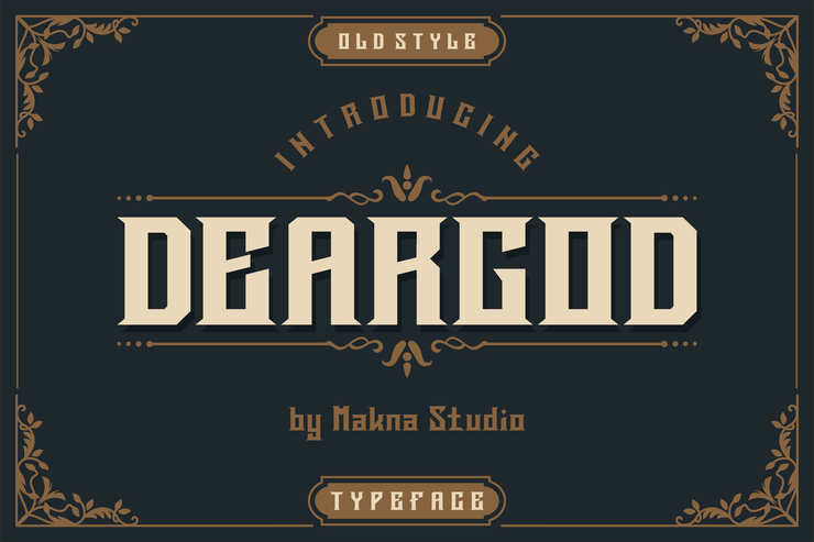 DEARGOD字体 7