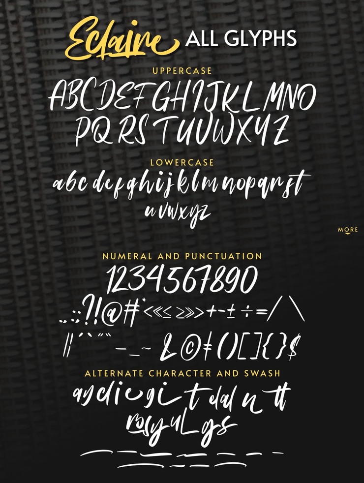 Eclaire字体 5