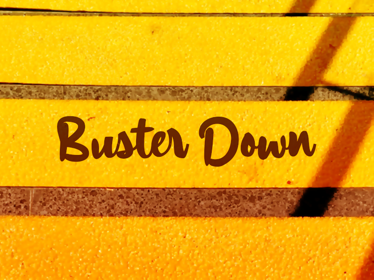 a Buster Down字体 1