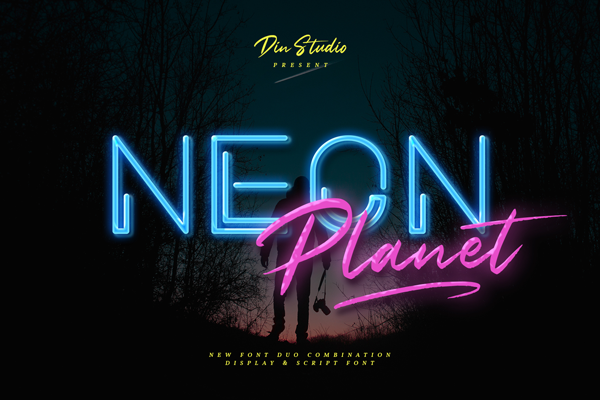 Neon Planet Display Personal Us字体 1