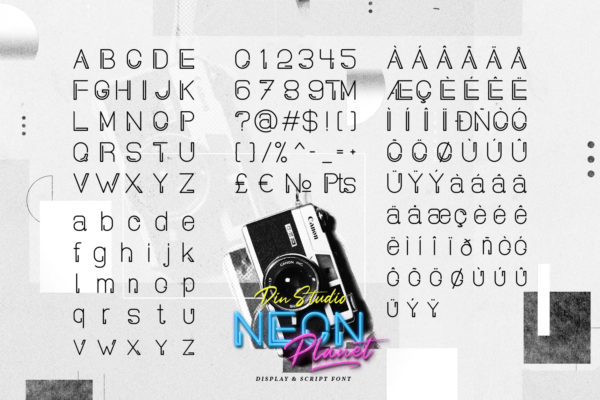 Neon Planet Display Personal Us字体 3