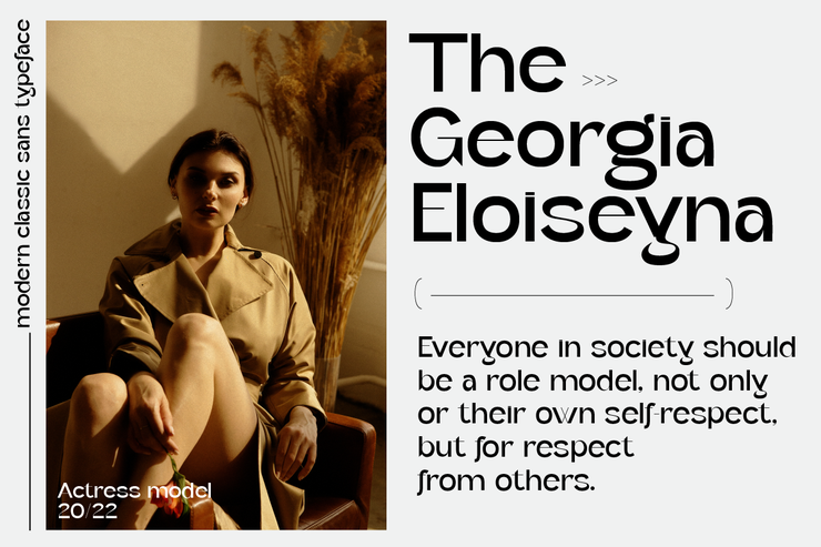 Geffroge Authentic字体 3