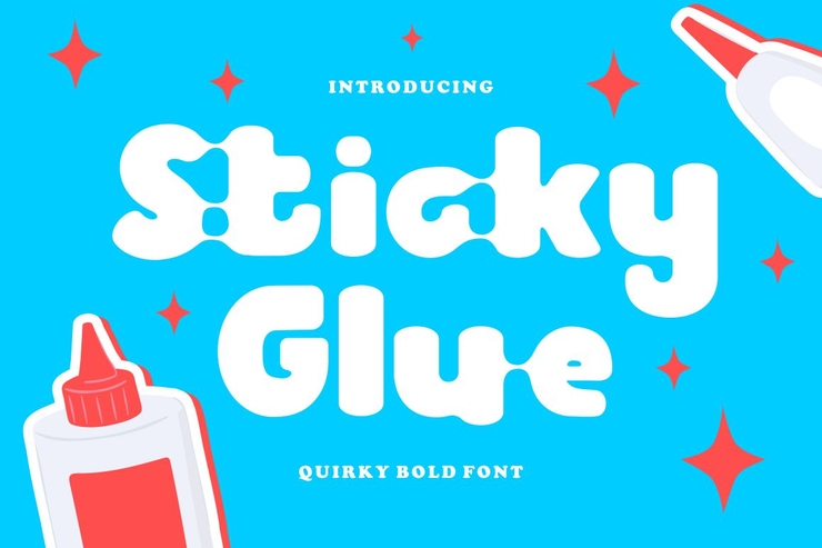 Sticky Glue字体 1