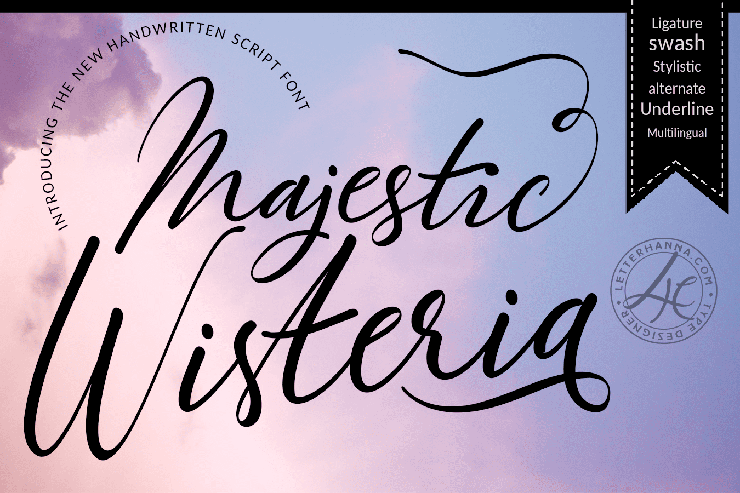 Majestic Wisteria字体 1