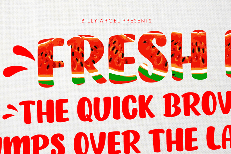 FRESH FRUIT字体 1
