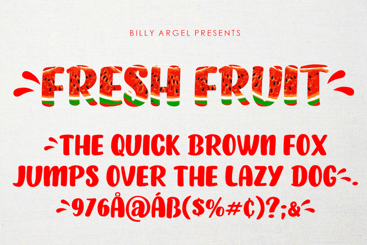 FRESH FRUIT字体 2