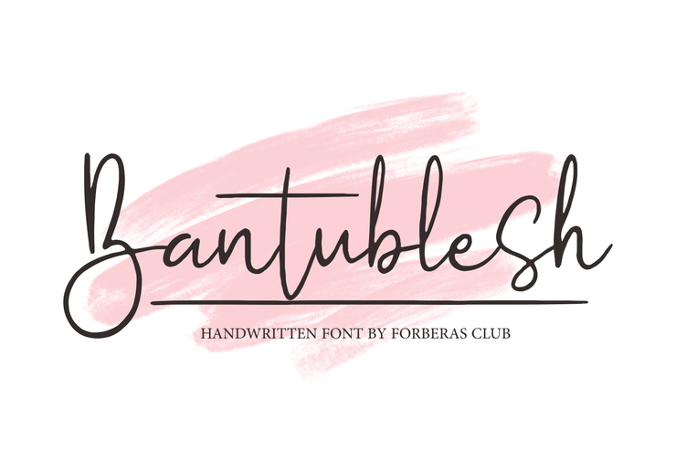 Bantublesh字体 5