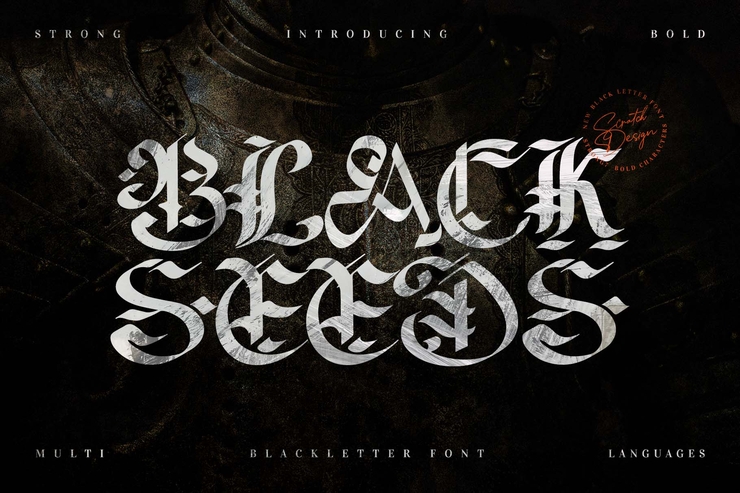 Blackseed字体 1
