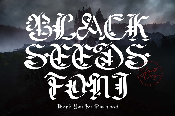 Blackseed字体 3