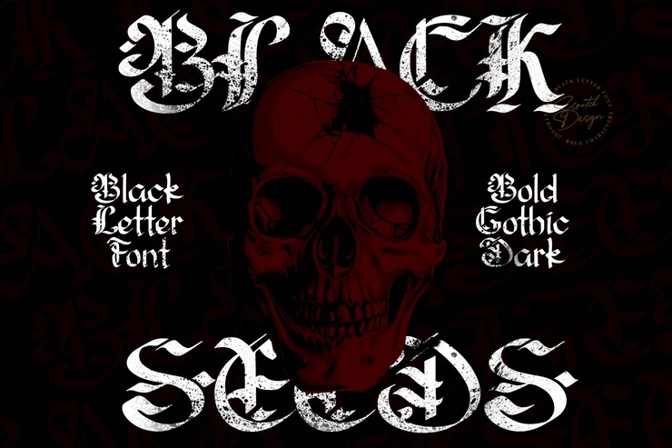 Blackseed字体 8