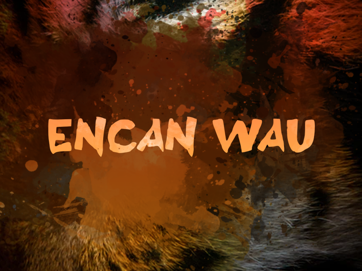 e Encan Wau字体 1