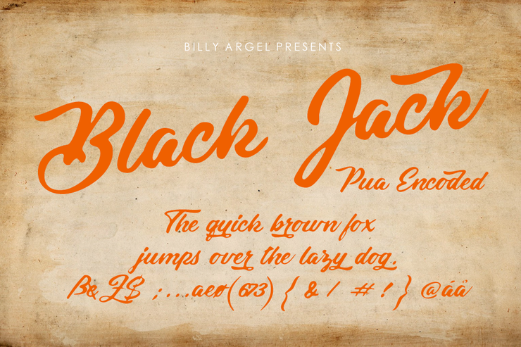 Black Jack字体 2