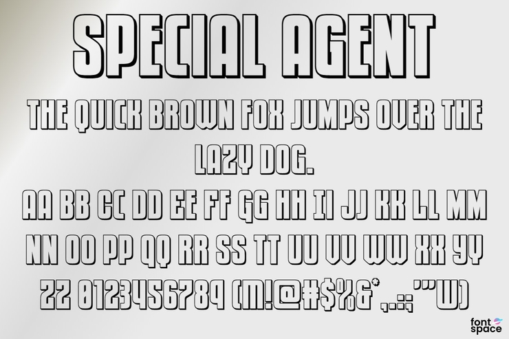 Special Agent字体 3