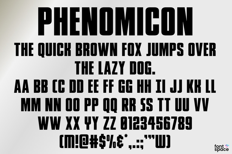 Phenomicon字体 1