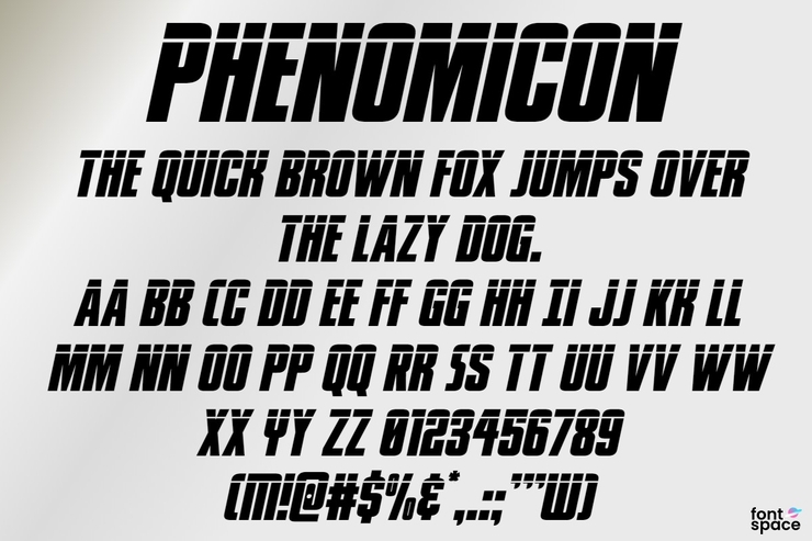 Phenomicon字体 4