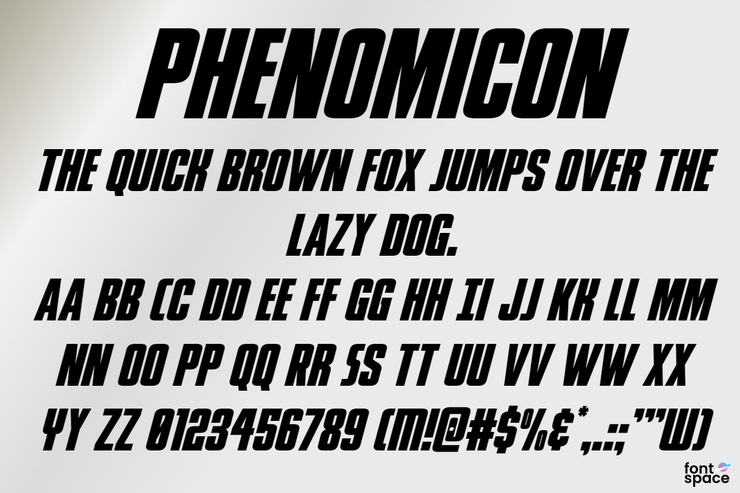 Phenomicon字体 5