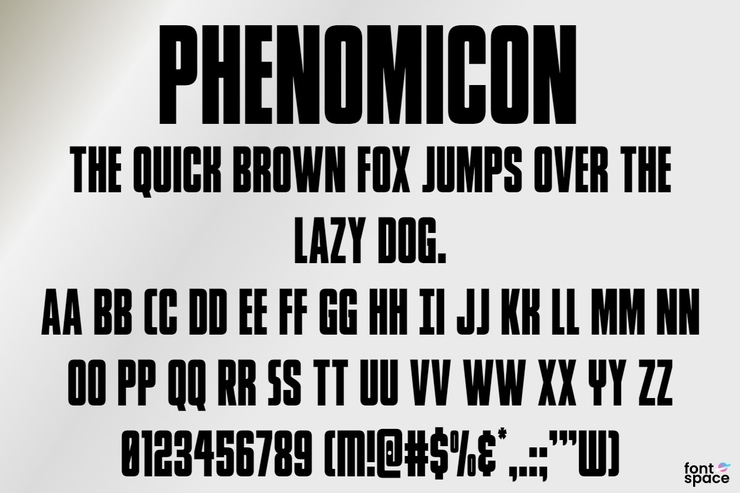 Phenomicon字体 10