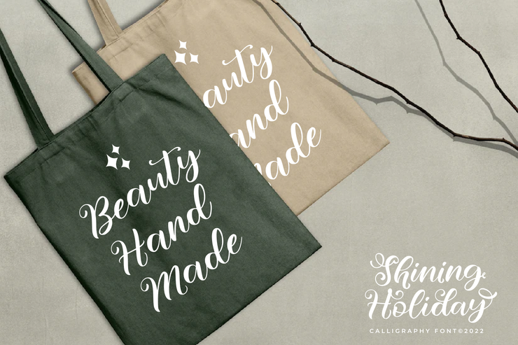 Shining Holiday On字体 3