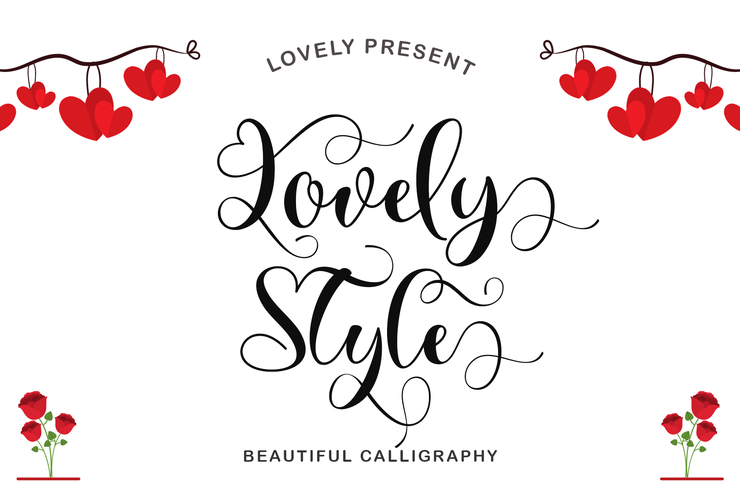 Lovely Style字体 6