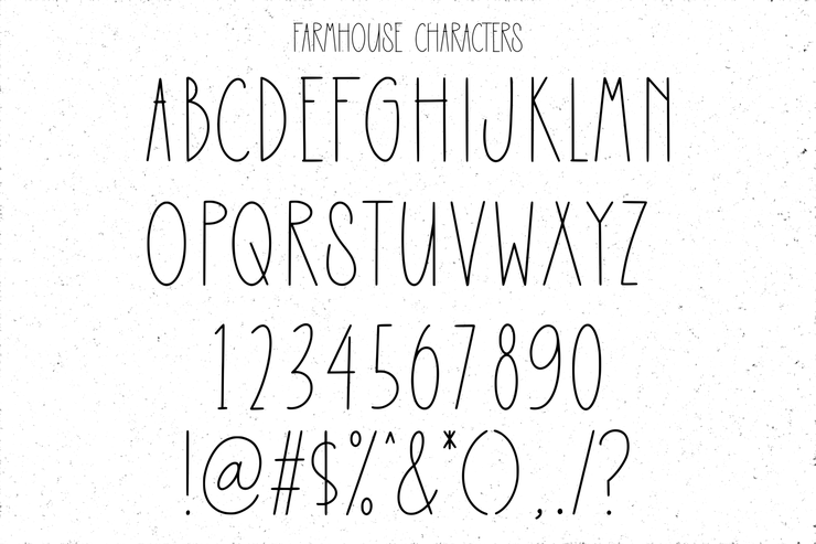 Farmhouse Greatness Tall字体 6